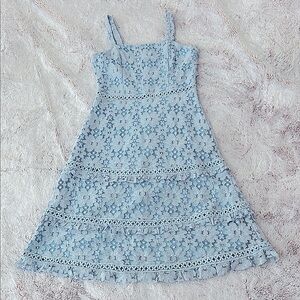 NWT Aqua Floral Lace Midi Dress